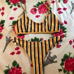 Striped bikini